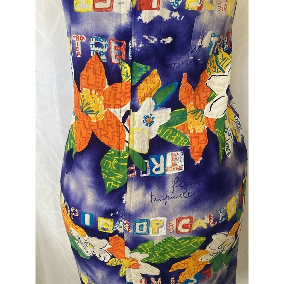 Jams World Dress Sundress Floral Sleeveless Scoop Neck Sheath Purple Siz… - Picture 5 of 7